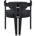 thumbnail image 3 of Meridian Furniture Carlyle Black Dining Chair, 3 of 8