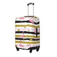 thumbnail image 2 of Picia Gold Glittering Hearts and Flamingos Luggage Protector Cover Thicken Suitcase Protector Cover Fit 18-32 Inch Luggage-Medium, 2 of 9