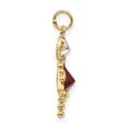 thumbnail image 2 of FB Jewels 14K Yellow Goldy January Girl Birthstone Charm, 2 of 3