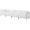 thumbnail image 2 of Flash Furniture 4 Piece Leather Reception Sofa Set in White, 2 of 2