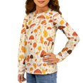 thumbnail image 4 of DISNIMO Mushroom Maple Leaf t-shirts for kids girls long sleeve shirts with cuffs for kids shirt girls long sleeve t shirts size 13-14 girls long sleeve tee shirts for girls tees long Tshirts, 4 of 7