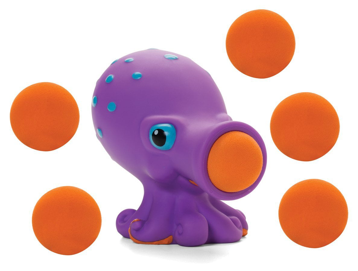 Hog Wild Octopus Popper Foam Ball Launcher Toy 