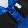 thumbnail image 6 of Xfvqtps Corsets for Women Lace up Back Straps Bright Fashion Boned Overbust Corset Bustier Shapewear Blue, 6 of 7