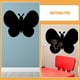 thumbnail image 3 of KAKOWELY 2 pegatinas de pared de mariposas negras, decoración de pared, calcomanías artísticas para sala de estar, fiesta de cumpleaños y decoración del hogar., 3 of 5