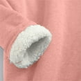 thumbnail image 4 of ZSQDM Women's Hoodless Sweatshirt Airplane Mode Hoodie Women Quarter Zip Thermal Shirts for Women Winter Lined Sweatshirts Casual Crewneck Fleece Long Sleeve Loungewear Polyester (Xxl), 4 of 7