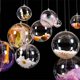 thumbnail image 4 of 1/12 piezas de bolas huecas de 5 a 10 cm, bolas de plástico transparente rellenables para manualidades, adornos colgantes para árbol de Navidad, regalos para fiestas en el hogar, caja de decoración, 4 of 5