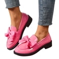thumbnail image 1 of Commforr Mocassins Roses, Mocassins à Nœud pour Femmes, Ballerines à Nœud, Mocassins Mignons à Nœud pour Femmes, Chaussures à Enfiler Décontractées Confortables pour le Bureau et la Marche, Bout Rond Épais, Mocassin Habillé pour Usage Quotidien, Rose, 6, 1 of 9