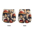 thumbnail image 3 of Balery Cute Forest Mushrooms Pantalones cortos deportivos para mujer con forro y dos bolsillos, elásticos, para entrenamiento, gimnasio, yoga-XX-Large, 3 of 7