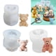 thumbnail image 3 of Injueey Molde de silicona de oso pequeño y ligero para decoración de pasteles, moldes para bordes de pasteles, Fondant Cocina y Comedor oso tejido, 3 of 6