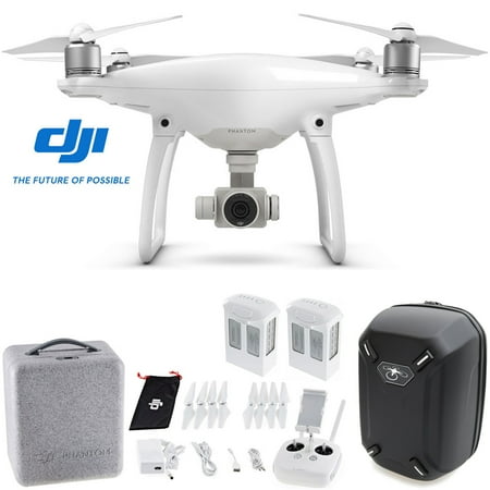 DJI Phantom 4 Quadcopter Drone w/ Hardshell Backpack + Spare Intelligent Flight Battery Bundle
