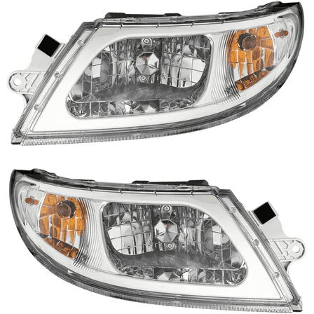 CCPAO Compatible with International 4100 4200 4300 4400 8500 8600 Headlight Headlamp Pair Set