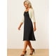 thumbnail image 3 of Semi Sheer Elegan Mangas Largas Bolero Shrug Top para Mujer Albaricoque M, 3 of 4