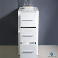 thumbnail image 4 of Fresca Torino Armoire Latérale en Lin pour Salle de Bain en Blanc, 4 of 4