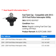 thumbnail image 2 of Fuel Tank Cap - Compatible with 2013 - 2019 Ford Police Interceptor Utility 2014 2015 2016 2017 2018, 2 of 3