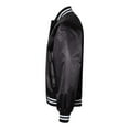 thumbnail image 3 of Augusta Sportswear Satin Baseball Jacket Striped Trim, 3 of 4