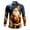 K-Navy, variant on 2025 Men Shirts Mens Christmas Santa Digital Male Bodysuit 3D Printed Button Lapel Men's Shirts Long