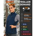 thumbnail image 3 of ARRIS Women Heated Vest with 7.4V Battery Size Adjustable Heating Clothing-Blue, 3 of 9