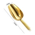 thumbnail image 6 of Yesbay Ice Shovel Ice Scoop Stainless Steel Ice Scooper Popcorn Shovel Popcorn Scoop Flour Scoop Multipurpose Bar Party Wedding Long Handle Food Scoop Shovel, 6 of 7