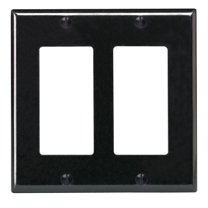 WALL PLATE DECORA 2G BLK (Pack of 1)