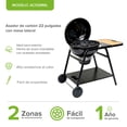 thumbnail image 3 of Asador de carbón 22 pulgadas, 58 cm con mesa lateral auxiliar y ruedas transportadoras AVERA AC55MML, 3 of 8