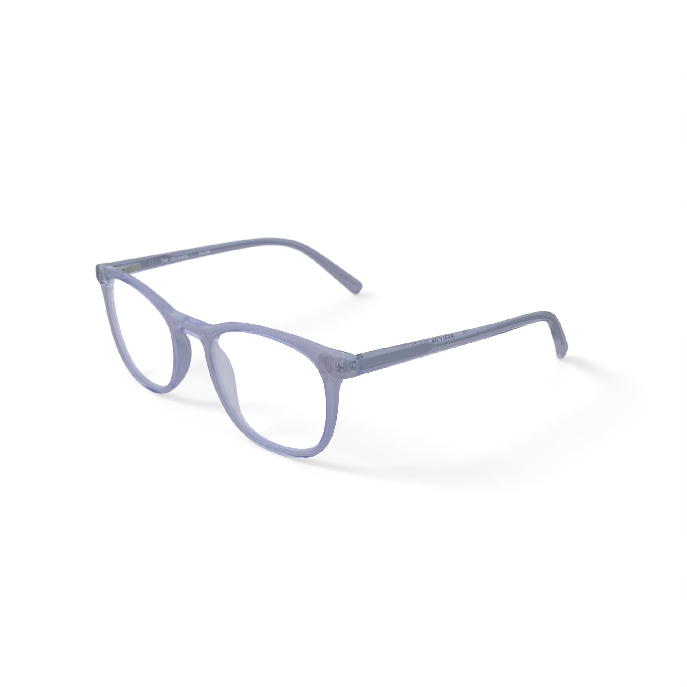 Bio Eyes Men's BE31 Yucca Round Prescription Eyeglasses with Case, Crystal