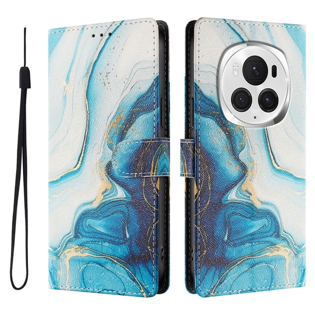 FOXDOCK Funda Tipo Cartera para Honor Magic 6 Pro con Soporte y Correa – Diseño de Patrones Lindos