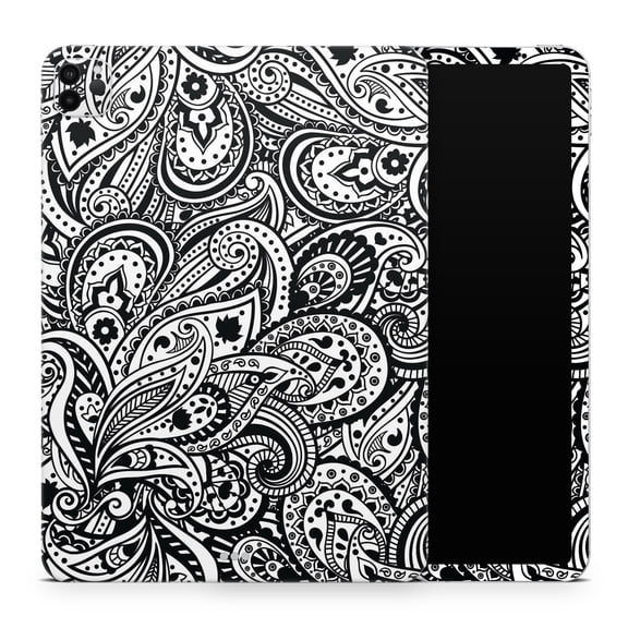 DesignSkinz Black and White Aztec Paisley Full-Body Skin Decal Wrap Cover for iPad (A1219/A1337)
