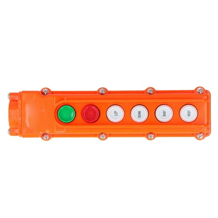

Octpeak Hoist Control Switch Crane Controller Hoist Remote Control Station Push Button Switch 6 Ways COB‑62A 220V/500V Crane Control Switch