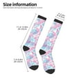 thumbnail image 2 of Naloa Tie Dye Thigh High Socks Extra Long Stretchy Sock Women Over Knee High Opaque Stocking Daily Wear, 2 of 6