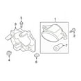 thumbnail image 2 of New Genuine Nissan Bracket-Fog Lamp 26911ZX00A / 26911-ZX00A OEM, 2 of 10