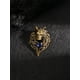 thumbnail image 2 of 1set Cool Vintage Gold Wolf Head Shaped Brooch In Gift Box, Suitable For Men's Daily Wear, 2 of 5