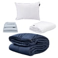 thumbnail image 1 of Edredón Individual Homy Azul + Protector Cloud + Sábanas Softy + Almohada One, 1 of 8
