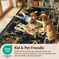 thumbnail image 4 of Design&I 8'x10' Washable Area Rug Extra Large Skid-Resistant Low Profile Snake Vintage Boho Bamboo With Gothic Bird Medallion Accents for Living Room, Family, 4 of 7