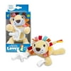 Dr. Brown's Baby Lovey Pacifier & Teether Holder, Lion with White HappyPaci, 100% Silicone, 0-6m