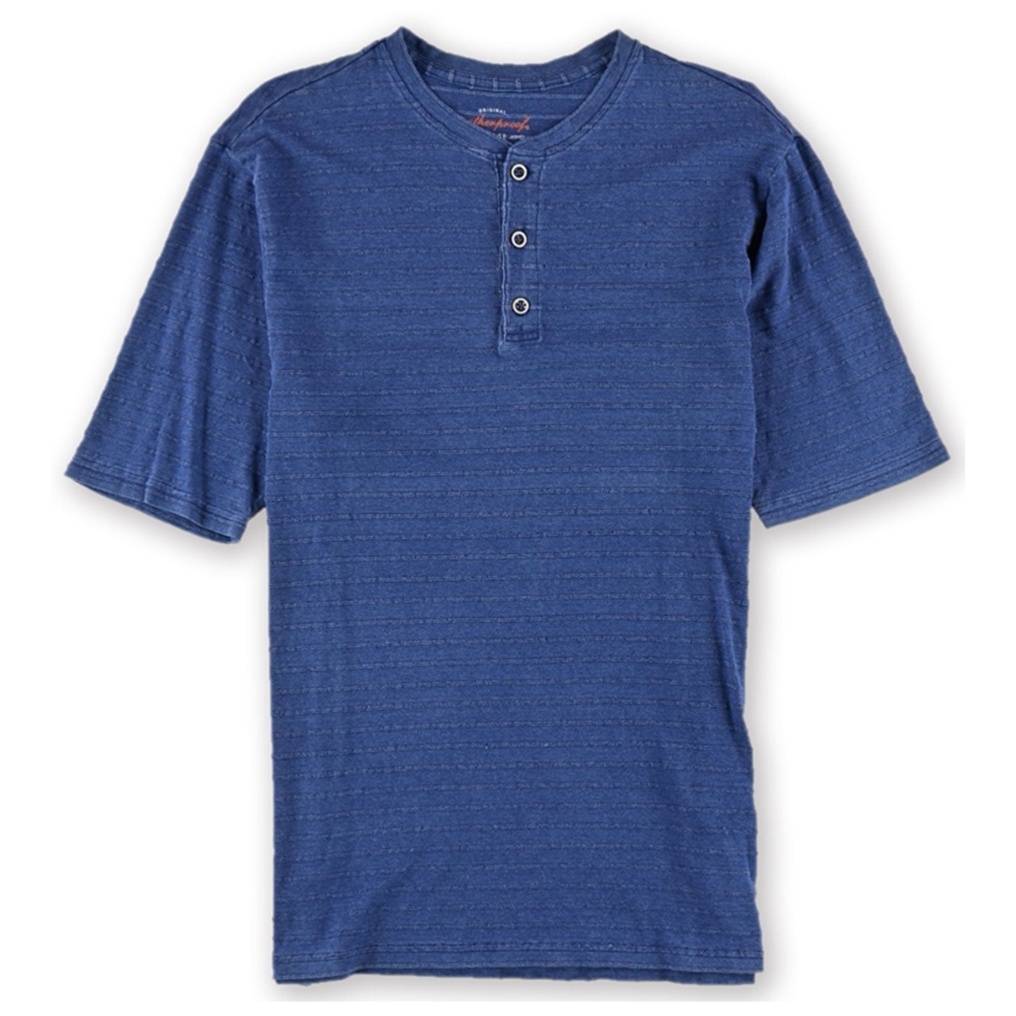 Chemise Henley à manches longues pour homme, coupe ajustée