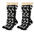 thumbnail image 1 of ThisWear Dog Socks Dachshund Paws Socks Dog Novelty Socks Dachshund Dog Gift Set 2-Pairs Novelty Crew Socks, 1 of 5