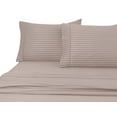 600 Thread Count 100 Cotton Wrinkle Free Striped Sheet Set (Twin