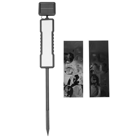 

1 Set of Unique Solar-powered Light Address Sign Lamp Waterproof Insert Light