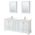 thumbnail image 4 of Wyndham Collection Wcs202080d-Qtz-Unsmed Deborah 80" Free Standing Double Basin Vanity Set, 4 of 7