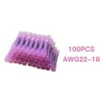 100Pcs Heat Shrink Spade Kit Fully Insulated Electrical Wire Crimp