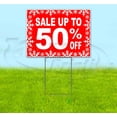 thumbnail image 1 of Sale Up To 50% Off (18"" X 24"") Yard Sign, Includes Metal Step Stake, 1 of 4