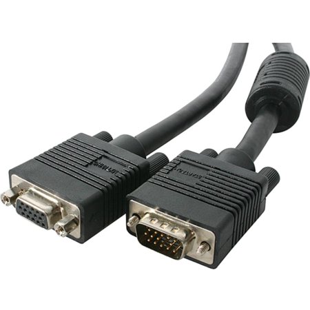 StarTech Coax High Resolution VGA Monitor Extension Cable - 200ft - 1 x D-Sub (HD-15), 1 x D-Sub (HD-15) - Monitor Extension Cable External - Black - HD-15 Male Video - HD-15 Female Video - (Best Sub 200 Monitor)