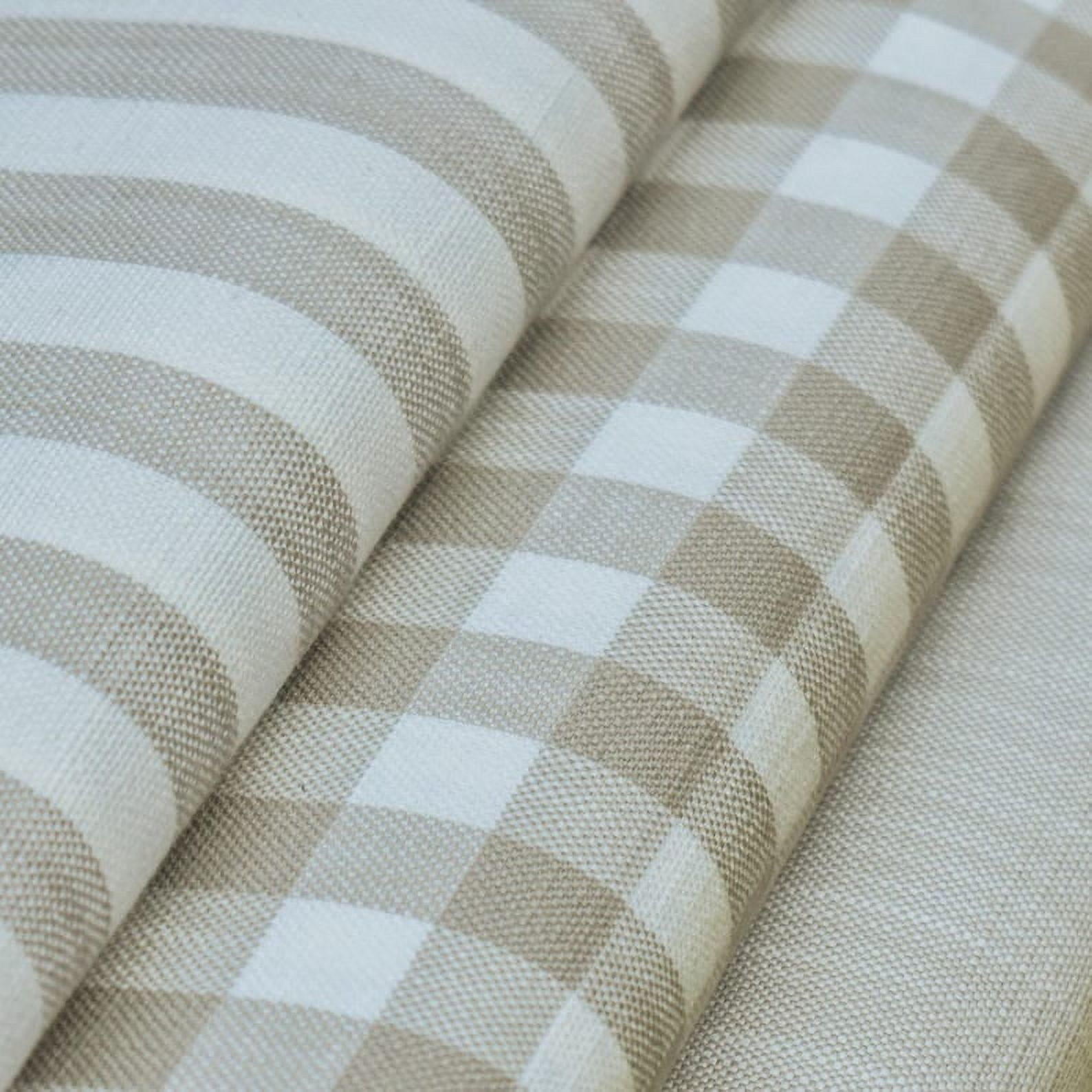 Fabric Mart Direct Beige Solid Cotton Fabric By The Yard, 55 inch or 140 cm Width, Upholstery Fabric, Drapery, Shower Curtain Fabric, Wholesale Fabric, Pure Woven Cotton Fabric
