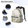 thumbnail image 5 of Vsdgher Herbs and Wildflowers Print Unisex Large Capacity Bookbag Schoolbag Casual Daypack for High School/College/Teens/Travel/Work, 5 of 8