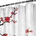 thumbnail image 3 of Waterproof Beautiful Colorful Floral Shower Curtain 72x72 Inch Boho Style Polyester Unique Shower Curtain for Bathroom Hotel Home Decor with 12 Plastic Hooks, 3 of 5