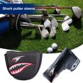 thumbnail image 3 of Meileang Golf Putter Cover Dustproof Velvet Lining Wear Resistant Exquisite Pattern Waterproof Faux Leather Golf Club Head Cover Golf Putter Protector Golf Supplies, 3 of 8