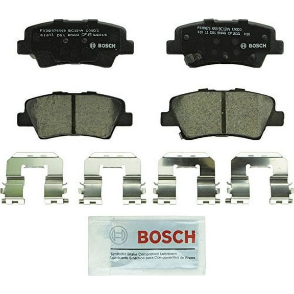 Bosch BC1544 QuietCast Premium Ceramic Disc Brake Pad Set For Hyundai: 2012-2017 Accent, 2011-2016 Elantra, 2013-2014 Elantra Coupe; Kia: 2014-2017 Optima, 2012-2017 Rio; Rear