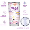 thumbnail image 2 of 70th Birthday Gifts for Women 70th Birthday Tumbler Gift Ideas Happy 70 Year Old Birthday Gift for Mom Grandma 70th Birthday Decorations Back in 1954 Travel Tumbler 20OZ, 2 of 6