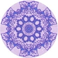 thumbnail image 1 of Ahgly Company Machine Washable Indoor Round Transitional Blossom Pink Area Rugs, 6' Round, 1 of 7