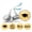 Glitter Gold, variant on Darling Souvenir Candy 190 Pcs Graduation Theme Stickers DIY Chocolate Labels-Teal Blue & Orange